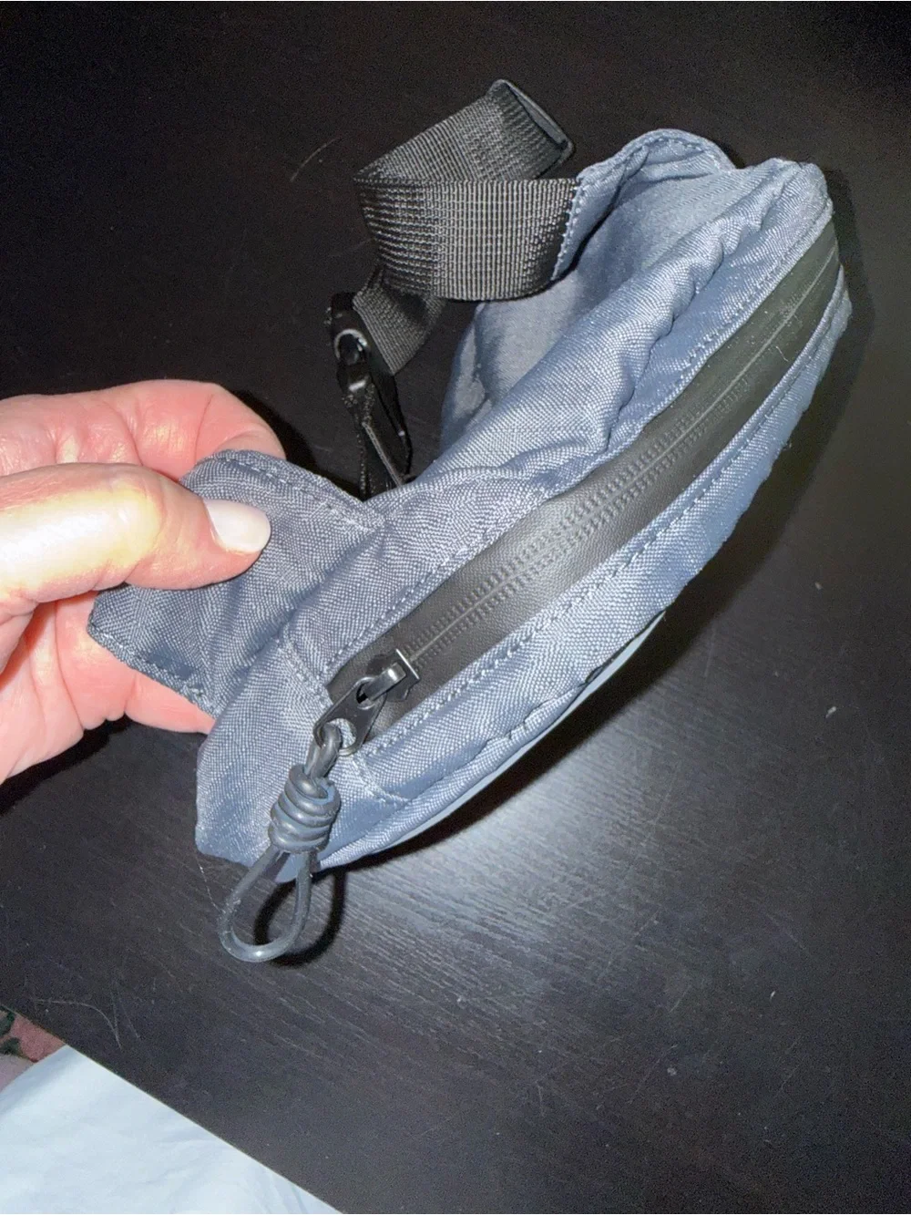 Zara x Sega gray & black fanny bag. Belt bag.